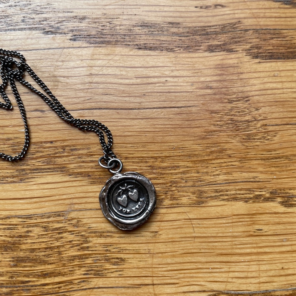 Pyrrha Sterling Silver Double Heart Pendant Necklace